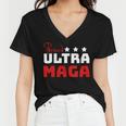 Proud Ultra Maga V6 Women V-Neck T-Shirt