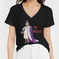 Queens Platinum Jubilee V3 Women V-Neck T-Shirt