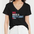 Red White And Natty-Light 4Th Of July Women V-Neck T-Shirt