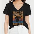 Relax The Drummer Here Women V-Neck T-Shirt