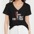 So Happy Im Forty Four 44 Years Old Funny 44Th Birthday Women V-Neck T-Shirt