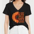 Sunflower In June We Wear Orange Gun Violence Awareness Day Women V-Neck T-Shirt