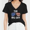 The Big Guy Joe Biden Sunglasses Red White And Blue Big Boss Women V-Neck T-Shirt