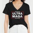 Ultra Maga Pro Trump Shirt Trump 2024 Shirt Donald Trump Shirt Women V-Neck T-Shirt