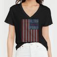 Ultra Maga Proud Patriotic Tshirt Women V-Neck T-Shirt