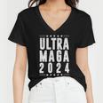 Ultra Maga Ultra Maga Funny Ultra Maga 2024 Ultra Maga And Proud Of Itultra Maga Proud V2 Women V-Neck T-Shirt