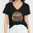 Womens Vintage 1956 Limited Edition 66 Years Old 66Th Birthday Women V-Neck T-Shirt