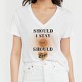 Best Seller Should I Stay Or Should Eggo Merchandise Women V-Neck T-Shirt