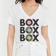 Box Box Box F1 Tyre Compound Design V2 Women V-Neck T-Shirt