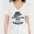 Brother Of The Groom Matching Bridal Party For Family Women V-Neck T-Shirt