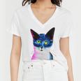 Cat Avatar Women V-Neck T-Shirt