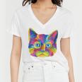 Cat Got Your Soul Women V-Neck T-Shirt