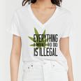 Everything I Want To Do Is Illegal V2 Women V-Neck T-Shirt