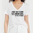 Funny I Want You To Know That Someone Cares Not Me But Someone V3 Women V-Neck T-Shirt