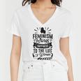 Happy Feminist Women V-Neck T-Shirt