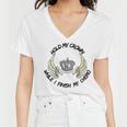 Hold My Crown While I Finish My Chemo V4 Women V-Neck T-Shirt