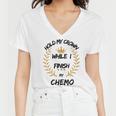 Hold My Crown While I Finish My Chemo V6 Women V-Neck T-Shirt