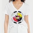 Huchnon Native American Tribe V4 Women V-Neck T-Shirt