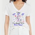 I Have Chronic Fatigue Syndrome Cfs Im Allowed To Do Weird Things Unicorn Blue Ribbon Chronic Fatigue Syndrome Support Cfs Awareness Women V-Neck T-Shirt