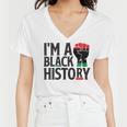 Im A Black History Juneteenth African American Women V-Neck T-Shirt