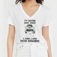 Im Staying Home Today I Think I Have Mood Poisoning Women V-Neck T-Shirt