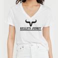 Kellys Jerky Custom Design Women V-Neck T-Shirt