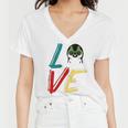 Love The Xmas Penguin Women V-Neck T-Shirt