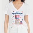 Memorial Day Cat Meowmorial Day Women V-Neck T-Shirt