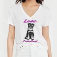 Miniature Schnauzer At Home Love Consultant Multi Tasking Dog Women V-Neck T-Shirt