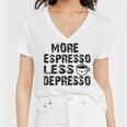 More Espresso Less Depresso Women V-Neck T-Shirt