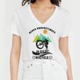 Never Underestimate An Old Guy On A Bicycle Women V-Neck T-Shirt