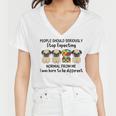 People Should Seriously Stop Expecting Shirt Pug Lovers Autism Awareness Month Shirts Women V-Neck T-Shirt