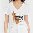 Pitbull Funny Kissed A Pitbull I Liked 795 Shirt Women V-Neck T-Shirt