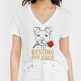 Pitbull Love I Love My Cute Pitbull 785 Shirt Women V-Neck T-Shirt