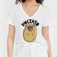 Pugtato Pug Potato Dog Lovers Costume Funny Meme Gifts Women V-Neck T-Shirt