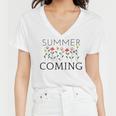 Summer Coming Women V-Neck T-Shirt