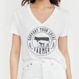 Support Your Local Farmer Women V-Neck T-Shirt