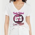 Thanks Portland Screw Texas Mind Your Own Uterus Women V-Neck T-Shirt