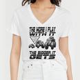 The More I Play With It The Bigger It Gets Play Big Women V-Neck T-Shirt