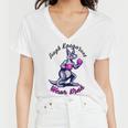 Tough Kangaroos Wear Pink In Support Of Breast Cancer Awareness Women V-Neck T-Shirt