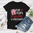 Flip Flops Fireworks And Freedom 4Th Of July V2 Women V-Neck T-Shirt