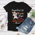 Friends Dont Let Friends Fight Multiple Sclerosis Alone Unicorn Orange Ribbon Multiple Sclerosis Multiple Sclerosis Awareness Women V-Neck T-Shirt