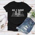 Funny Books All I Want To Do Is Read Women V-Neck T-Shirt