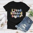 Funny I Read Banned Books Lovers Books Women V-Neck T-Shirt