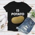 Funny Potato Women V-Neck T-Shirt