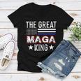 Funny The Great Maga King Trump 2022 Amp 2024 Women V-Neck T-Shirt