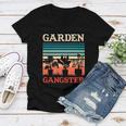 Garden Gangster Funny Gardening Retro Vintage Women V-Neck T-Shirt