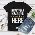 Have No Fear Clarence Is Here Name Women V-Neck T-Shirt
