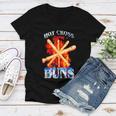 Hot Cross Buns V2 Women V-Neck T-Shirt