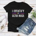 I Identify As Ultra Maga Support The Great Maga King 2024 Women V-Neck T-Shirt